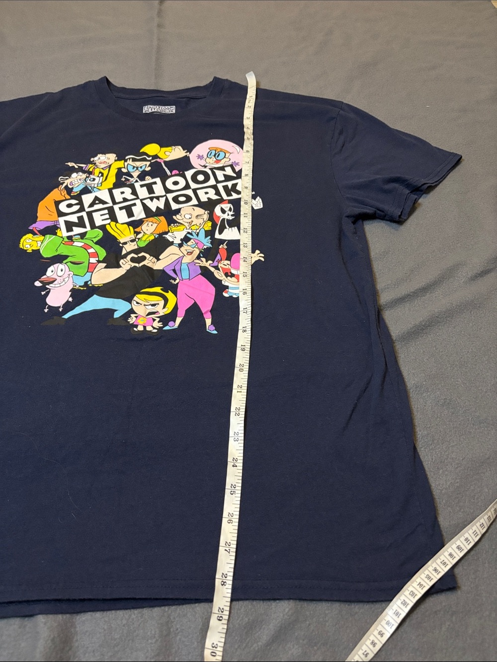 Cartoon Network Character Collage Graphic Tee Navy Cartoon Shirt Sz XL - Picture 7 of 8